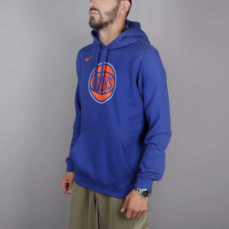 мужская синяя толстовка Nike New York Knicks AA3683-495 - цена, описание, фото 3